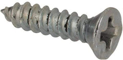 Value Collection - #2 Flat Head Phillips Sheet Metal Screw - Steel, 3/8" OAL, AISI 1016, ASME B18.6.3, ASME B18.6.4 & SAE J933, Grade 1016-1024 - USA Tool & Supply