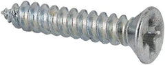 Value Collection - #2 Flat Head Phillips Sheet Metal Screw - Steel, 1/2" OAL, AISI 1016, ASME B18.6.3, ASME B18.6.4 & SAE J933, Grade 1016-1024 - USA Tool & Supply