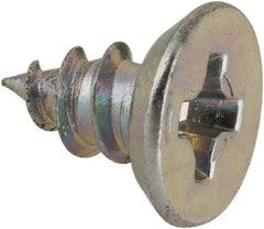 Value Collection - #6 Flat Head Phillips Sheet Metal Screw - Steel, 1/4" OAL, AISI 1016, ASME B18.6.3, ASME B18.6.4 & SAE J933, Grade 1016-1024 - USA Tool & Supply