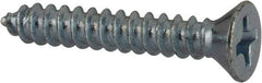 Value Collection - #6 Flat Head Phillips Sheet Metal Screw - Steel, 7/8" OAL, AISI 1016, ASME B18.6.3, ASME B18.6.4 & SAE J933, Grade 1016-1024 - USA Tool & Supply