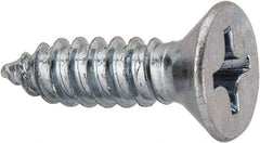 Value Collection - #14 Flat Head Phillips Sheet Metal Screw - Steel, 7/8" OAL, AISI 1016, ASME B18.6.3, ASME B18.6.4 & SAE J933, Grade 1016-1024 - USA Tool & Supply