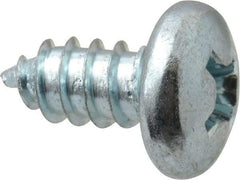 Value Collection - #14 Pan Head Phillips Sheet Metal Screw - Steel, 1/2" Length Under Head, AISI 1016, ASME B18.6.3, ASME B18.6.4 & SAE J933, Grade 1016-1024 - USA Tool & Supply