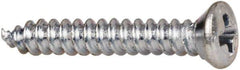 Value Collection - #4 Oval Head Phillips Sheet Metal Screw - Steel, 3/4" OAL, AISI 1016, ANSI/ASME B18.6.4, ASME B18.6.3 & SAE J933, Grade 1016-1024 - USA Tool & Supply