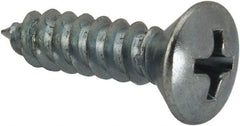 Value Collection - #10 Oval Head Phillips Sheet Metal Screw - Steel, 3/4" OAL, AISI 1016, ANSI/ASME B18.6.4, ASME B18.6.3 & SAE J933, Grade 1016-1024 - USA Tool & Supply