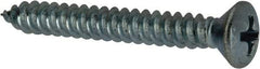 Value Collection - #10 Oval Head Phillips Sheet Metal Screw - Steel, 1-1/2" OAL, AISI 1016, ANSI/ASME B18.6.4, ASME B18.6.3 & SAE J933, Grade 1016-1024 - USA Tool & Supply