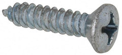 Value Collection - #12 Oval Head Phillips Sheet Metal Screw - Steel, 1" OAL, AISI 1016, ANSI/ASME B18.6.4, ASME B18.6.3 & SAE J933, Grade 1016-1024 - USA Tool & Supply