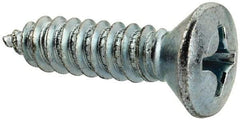 Value Collection - #14 Oval Head Phillips Sheet Metal Screw - Steel, 1" OAL, AISI 1016, ANSI/ASME B18.6.4, ASME B18.6.3 & SAE J933, Grade 1016-1024 - USA Tool & Supply
