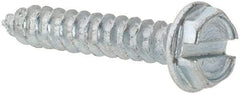 Value Collection - #4 Hex Washer Head Slotted Sheet Metal Screw - Steel, 5/8" Length Under Head, AISI 1016, ASME B18.6.3, ASME B18.6.4 & SAE J933, Grade 1016-1024 - USA Tool & Supply