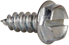 Value Collection - #7 Hex Washer Head Slotted Sheet Metal Screw - Steel, 3/8" Length Under Head, AISI 1016, ASME B18.6.3, ASME B18.6.4 & SAE J933, Grade 1016-1024 - USA Tool & Supply
