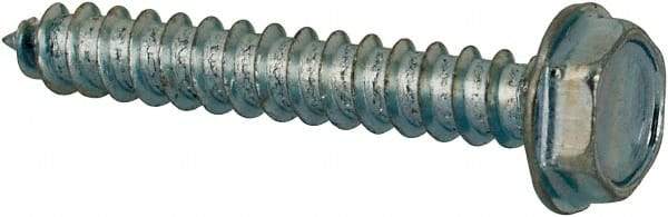 Value Collection - #4 Hex Washer Head Sheet Metal Screw - Steel, 3/4" Length Under Head, AISI 1016, ASME B18.6.3, ASME B18.6.4 & SAE J933, Grade 1016-1024 - USA Tool & Supply