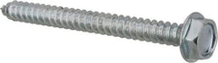 Value Collection - #10 Hex Washer Head Sheet Metal Screw - Steel, 2" Length Under Head, AISI 1016, ASME B18.6.3, ASME B18.6.4 & SAE J933, Grade 1016-1024 - USA Tool & Supply