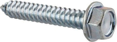 Value Collection - #14 Hex Washer Head Sheet Metal Screw - Steel, 1-1/2" Length Under Head, AISI 1016, ASME B18.6.3, ASME B18.6.4 & SAE J933, Grade 1016-1024 - USA Tool & Supply