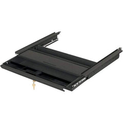 Hon - Metal Center Drawer Desk - 19" Wide x 14-3/4" Deep x 3" High, Charcoal - USA Tool & Supply