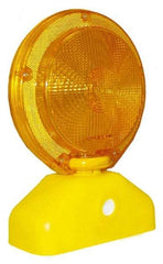 PRO-SAFE - 10-1/2" High Barricade Light - 1.3 Lb, Yellow Case & Amber Lens - USA Tool & Supply