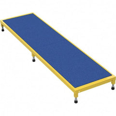Vestil - 5" High x 24" Wide x 96" Deep, Yellow Step Stand - Steel, 500 Lb Capacity - USA Tool & Supply