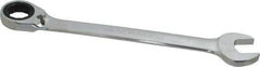 Paramount - 1" 12 Point Offset Combination Wrench - 15° Offset Angle, 12-1/2" OAL, Chrome Vanadium Steel, Polished Finish - USA Tool & Supply