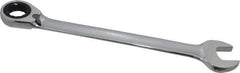 Paramount - 1-1/8" 12 Point Offset Combination Wrench - 15° Offset Angle, 15-1/2" OAL, Chrome Vanadium Steel, Polished Finish - USA Tool & Supply