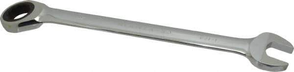 Paramount - 1-1/4" 12 Point Offset Combination Wrench - 15° Offset Angle, 17-1/2" OAL, Chrome Vanadium Steel, Polished Finish - USA Tool & Supply