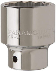 Paramount - 1-1/2", 3/4" Drive, Standard Hand Socket - 12 Points, 2-13/32" OAL - USA Tool & Supply