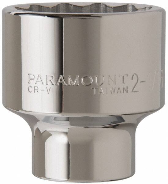 Paramount - 2-1/16", 3/4" Drive, Standard Hand Socket - 12 Points, 3-5/32" OAL - USA Tool & Supply