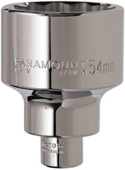 Paramount - 3/4" Drive, Standard Hand Socket - 12 Points, 3-13/64" OAL, Steel, Chrome Finish - USA Tool & Supply