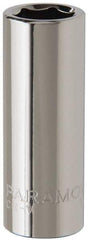 Paramount - 3/8" Drive, Deep Hand Socket - 6 Points, 1-15/16" OAL, Steel, Chrome Finish - USA Tool & Supply