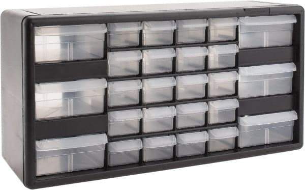 Akro-Mils - 26 Drawer, Small Parts Cabinet - 6-3/8" Deep x 20" Wide x 10-11/32" High - USA Tool & Supply