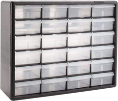 Akro-Mils - 24 Drawer, Small Parts Cabinet - 6-3/8" Deep x 20" Wide x 15-13/16" High - USA Tool & Supply