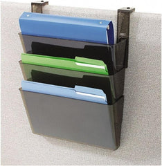 Deflect-o - 11 x 8 1/2", Letter Size, Smoke, File Folders with Top Tab - USA Tool & Supply