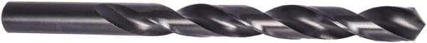 Precision Twist Drill - 15/32" 118° High Speed Steel Jobber Drill - Oxide Finish, Right Hand Cut, Spiral Flute, Straight Shank, 5-3/4" OAL, Standard Point - USA Tool & Supply