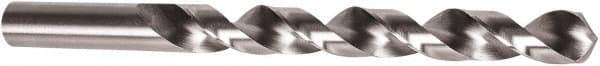 Precision Twist Drill - 31/64" 118° High Speed Steel Jobber Drill - Bright Finish, Right Hand Cut, Spiral Flute, Straight Shank, 5-7/8" OAL, Standard Point - USA Tool & Supply