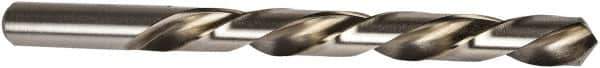 Precision Twist Drill - 3/8" 118° High Speed Steel Jobber Drill - Bright Finish, Left Hand Cut, Spiral Flute, Straight Shank, 5" OAL, Standard Point - USA Tool & Supply