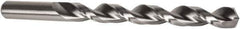 Precision Twist Drill - 10.5mm 135° High Speed Steel Jobber Drill - Bright Finish, Right Hand Cut, Parabolic Flute, Straight Shank, 5-15/64" OAL, Split Point - USA Tool & Supply