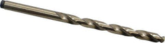 Precision Twist Drill - #3 135° Cobalt Jobber Drill - Oxide/Gold Finish, Right Hand Cut, Spiral Flute, Straight Shank, 3-3/4" OAL, Split Point - USA Tool & Supply