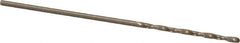 Precision Twist Drill - #65 135° Cobalt Jobber Drill - Oxide/Gold Finish, Right Hand Cut, Spiral Flute, Straight Shank, 1-1/2" OAL, Split Point - USA Tool & Supply