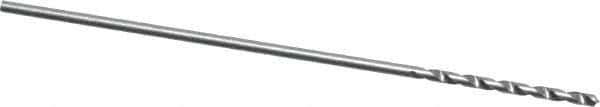 Precision Twist Drill - #73 118° High Speed Steel Jobber Drill - Bright Finish, Right Hand Cut, Spiral Flute, Straight Shank, 1-1/8" OAL, Standard Point - USA Tool & Supply