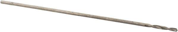 Precision Twist Drill - #81 118° High Speed Steel Jobber Drill - Bright Finish, Right Hand Cut, Spiral Flute, Straight Shank, 3/4" OAL, Standard Point - USA Tool & Supply