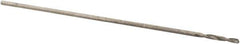 Precision Twist Drill - #81 118° High Speed Steel Jobber Drill - Bright Finish, Right Hand Cut, Spiral Flute, Straight Shank, 3/4" OAL, Standard Point - USA Tool & Supply