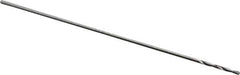 Precision Twist Drill - #86 118° High Speed Steel Jobber Drill - Bright Finish, Right Hand Cut, Spiral Flute, Straight Shank, 3/4" OAL, Standard Point - USA Tool & Supply
