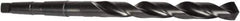 Precision Twist Drill - 1-5/32", 4MT 118° Point High Speed Steel Taper Shank Drill Bit - Oxide Finish, 7-1/4" Flute Length, 12-7/8" OAL, Spiral Flute, Series 209 - USA Tool & Supply