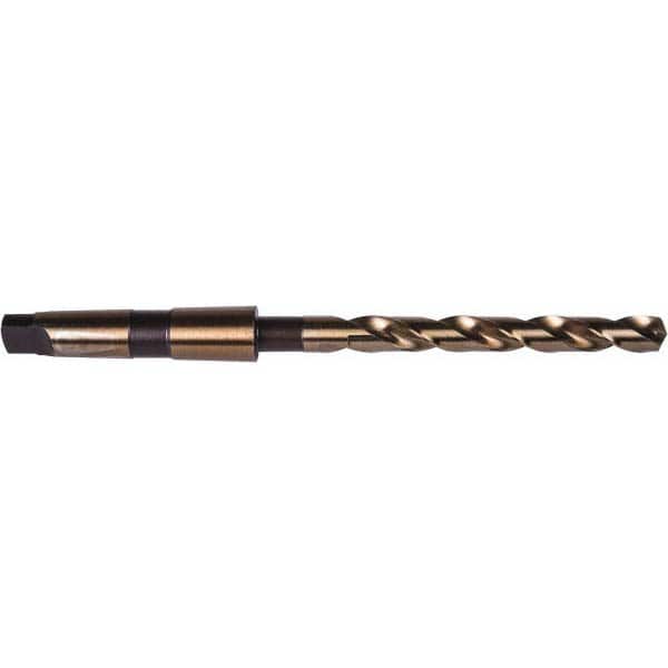 Precision Twist Drill - 1-7/16", 4MT 135° Point Cobalt Taper Shank Drill Bit - USA Tool & Supply