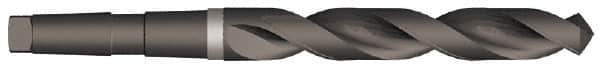 Precision Twist Drill - 2", 4MT 118° Point High Speed Steel Taper Shank Drill Bit - Oxide Finish, 10-5/8" Flute Length, 16-5/8" OAL, Spiral Flute, Series S209 - USA Tool & Supply