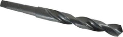 Precision Twist Drill - 1-5/32", 3MT 118° Point High Speed Steel Taper Shank Drill Bit - Oxide Finish, 7-1/4" Flute Length, 11-7/8" OAL, Spiral Flute, Series S209 - USA Tool & Supply