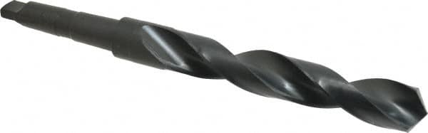 Precision Twist Drill - 1-7/32", 3MT 118° Point High Speed Steel Taper Shank Drill Bit - USA Tool & Supply