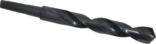 Precision Twist Drill - 1-1/4", 3MT 118° Point High Speed Steel Taper Shank Drill Bit - Oxide Finish, 7-7/8" Flute Length, 12-1/2" OAL, Spiral Flute, Series S209 - USA Tool & Supply