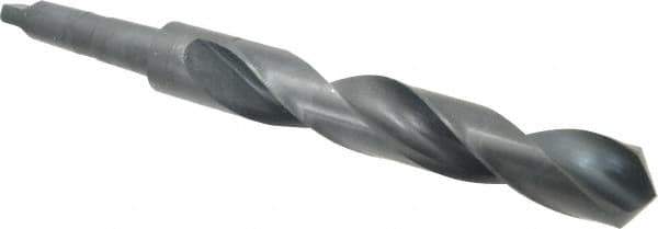 Precision Twist Drill - 1-13/16", 4MT 118° Point High Speed Steel Taper Shank Drill Bit - Oxide Finish, 10-3/8" Flute Length, 16-1/4" OAL, Spiral Flute, Series S209 - USA Tool & Supply