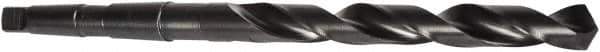Precision Twist Drill - 42mm, 4MT 118° Point High Speed Steel Taper Shank Drill Bit - Oxide Finish, 205mm Flute Length, 354mm OAL, Spiral Flute, Series 5ATS - USA Tool & Supply