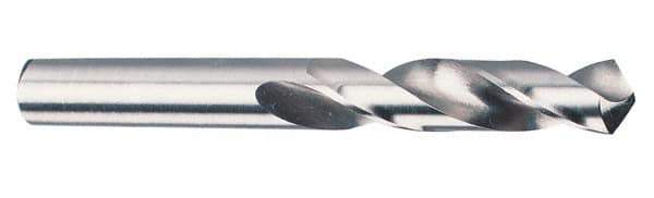 Cleveland - 31/32" 118° Spiral Flute High Speed Steel Screw Machine Drill Bit - Bright Finish, Right Hand Cut, 3-7/8" Flute Length, 5-7/8" OAL, Standard Point, Straight Shank - USA Tool & Supply