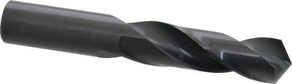 Precision Twist Drill - 15/16" 118° Spiral Flute High Speed Steel Screw Machine Drill Bit - Oxide Finish, Right Hand Cut, 3-3/4" Flute Length, 5-3/4" OAL, Standard Point, Straight Shank - USA Tool & Supply