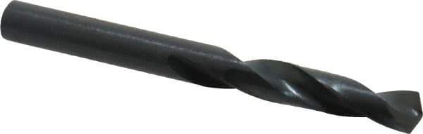 Precision Twist Drill - 0.246" 135° Spiral Flute High Speed Steel Screw Machine Drill Bit - Oxide Finish, Right Hand Cut, 1-3/8" Flute Length, 2-1/2" OAL, Split Point, Straight Shank - USA Tool & Supply